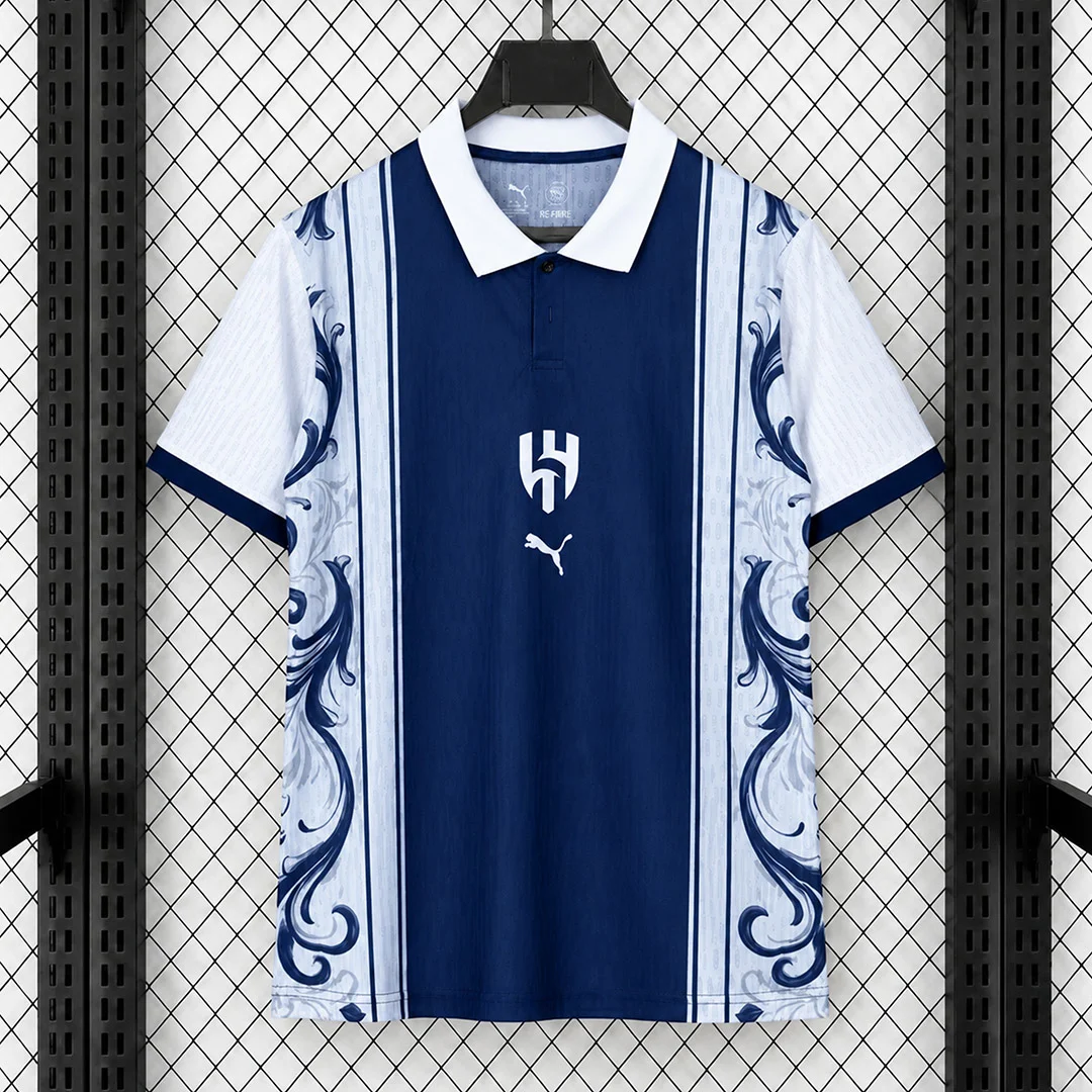 26/27 Al-Hilal Floral Special Edition Polo Soccer Jersey