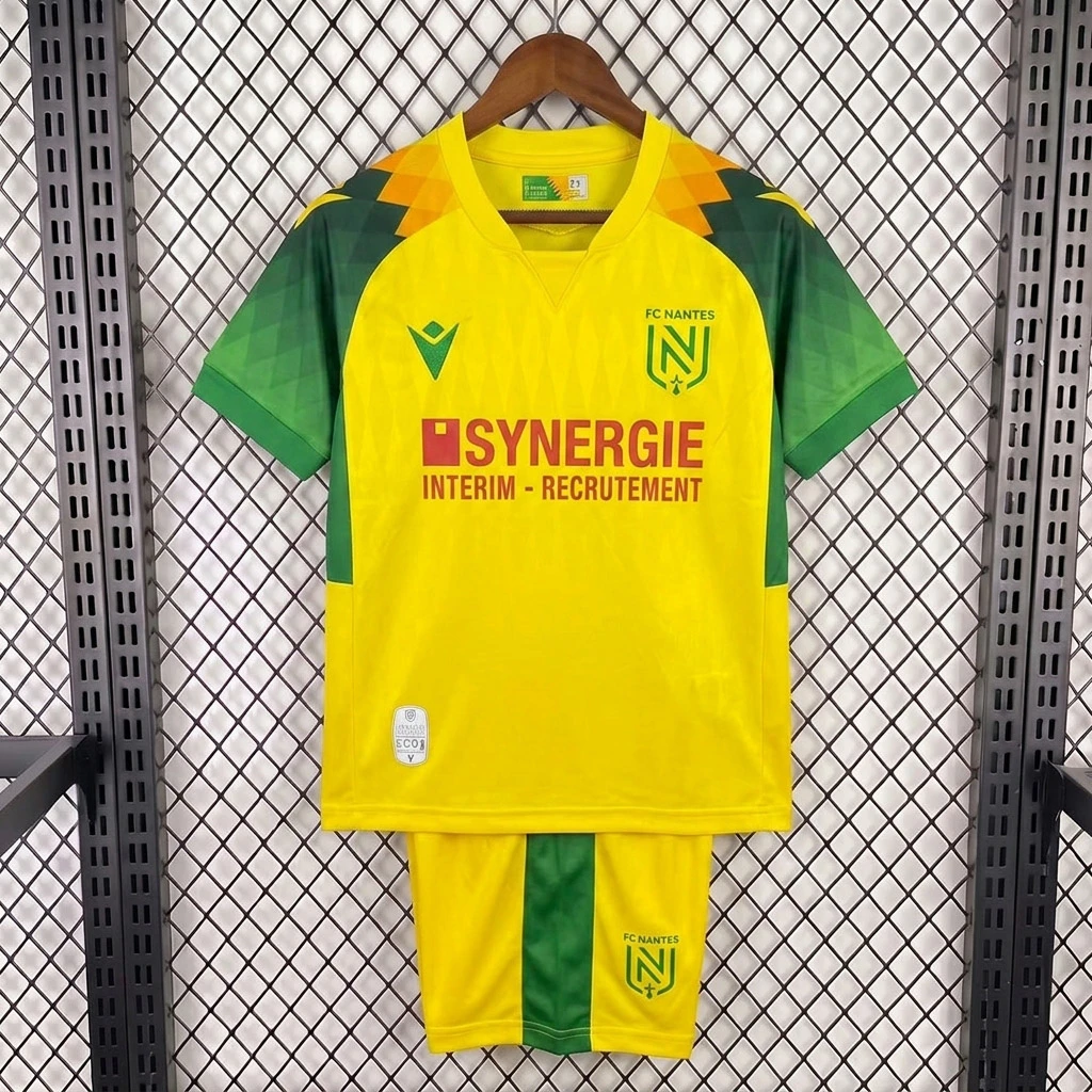 26/27 Nantes Home Kids Soccer Jersey