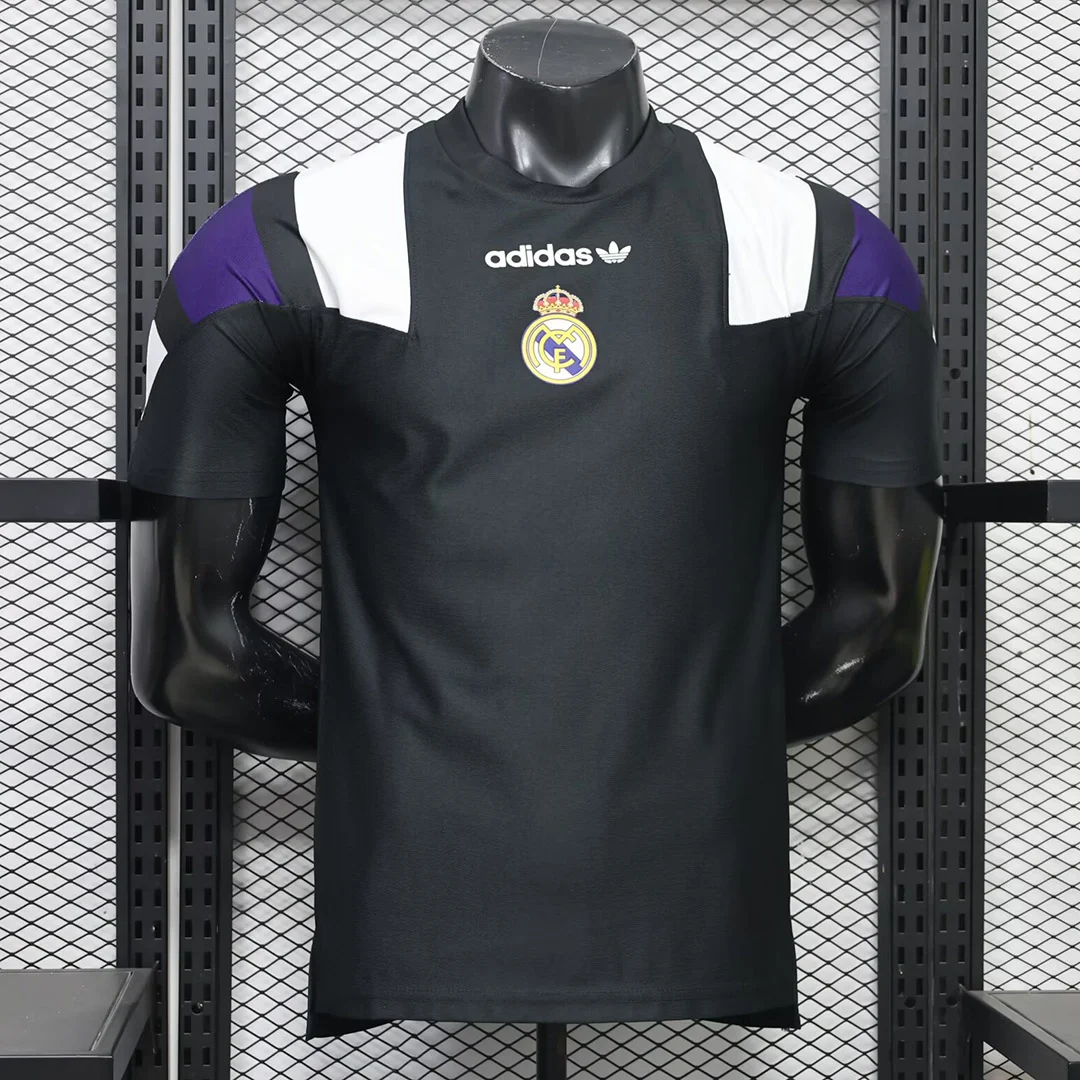 26/27 Real Madrid EQT Black Player Version Soccer Jersey