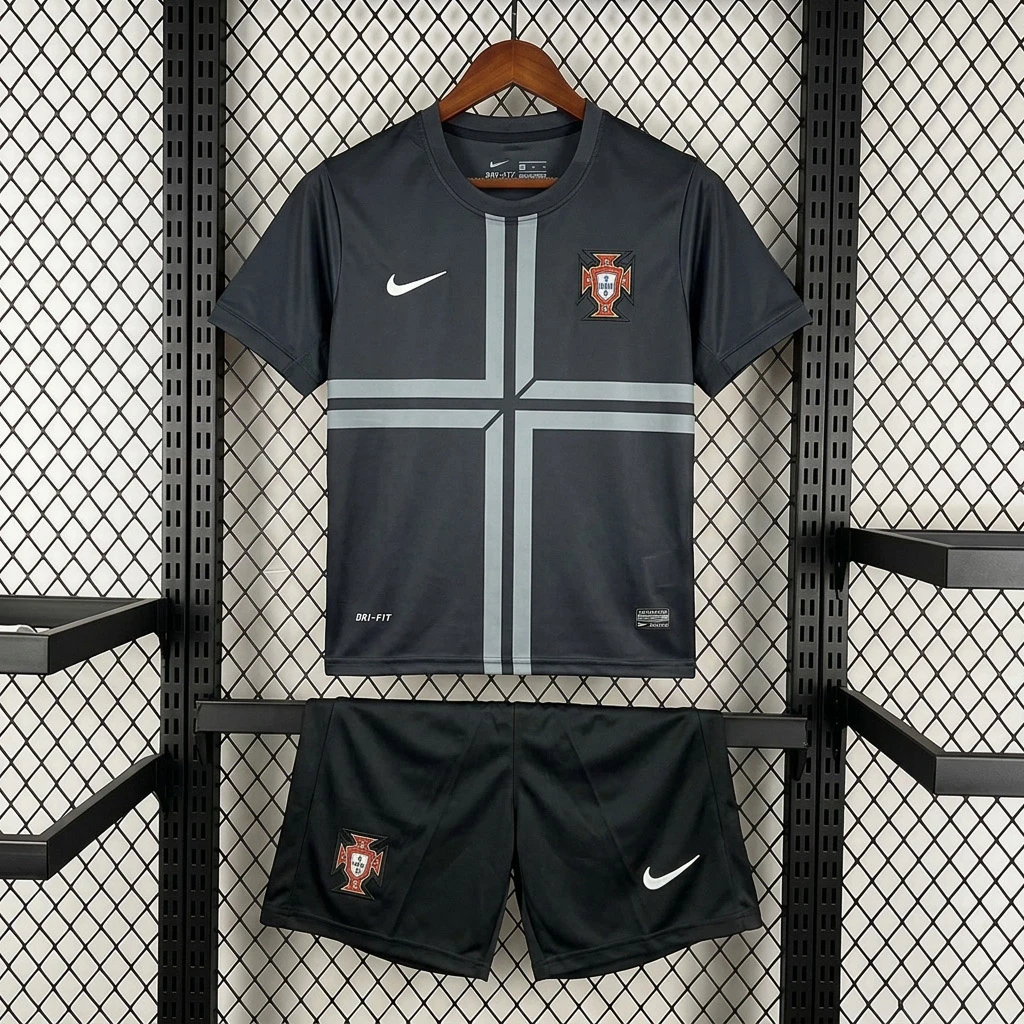2013 Portugal Away Kids Retro Soccer Jersey