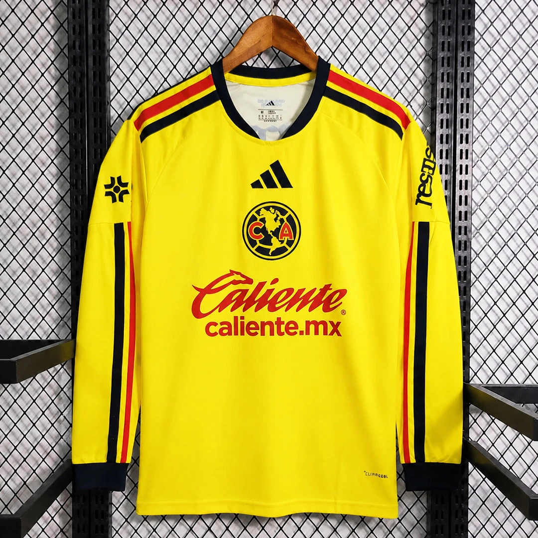 26/27 Club America Home Long Sleeve Soccer Jersey