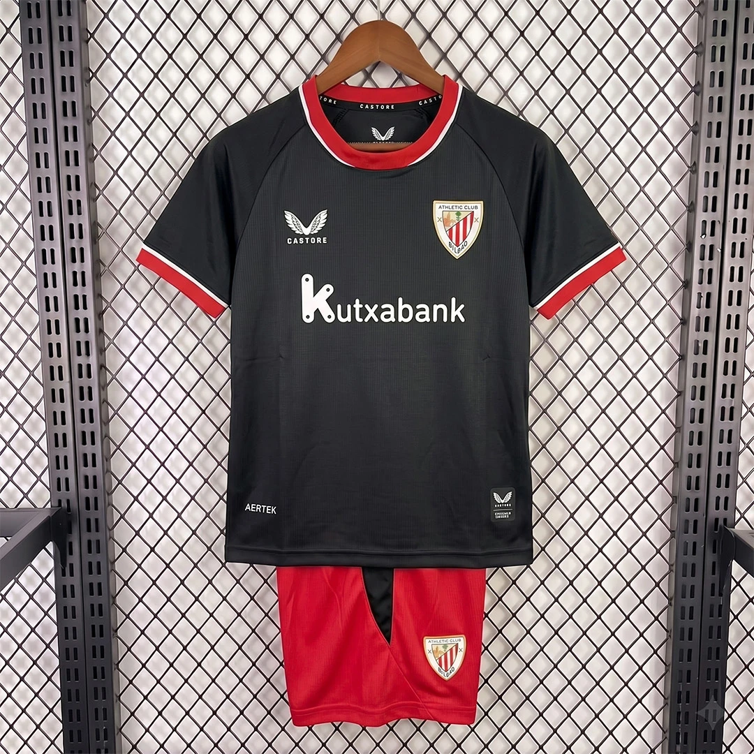 26/27 Athletic Club Bilbao Away Kids Soccer Jersey
