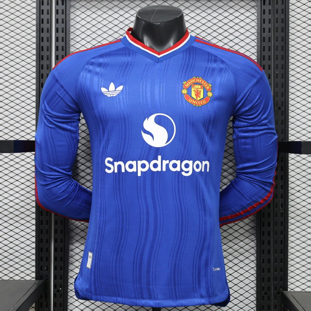 26/27 Manchester United Away Long Sleeve Player Version Soccer Jersey