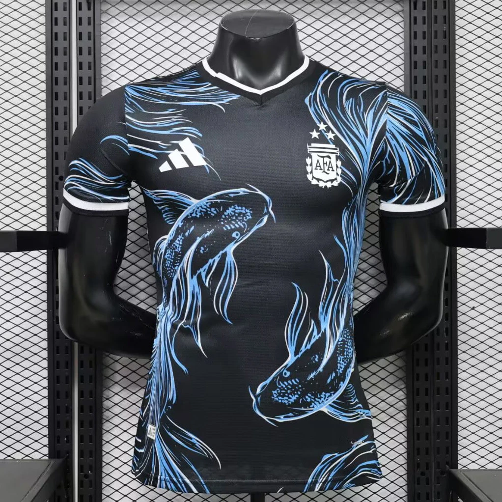 2026 Argentina Fileteado Porteno Blue Player Version Soccer Jersey