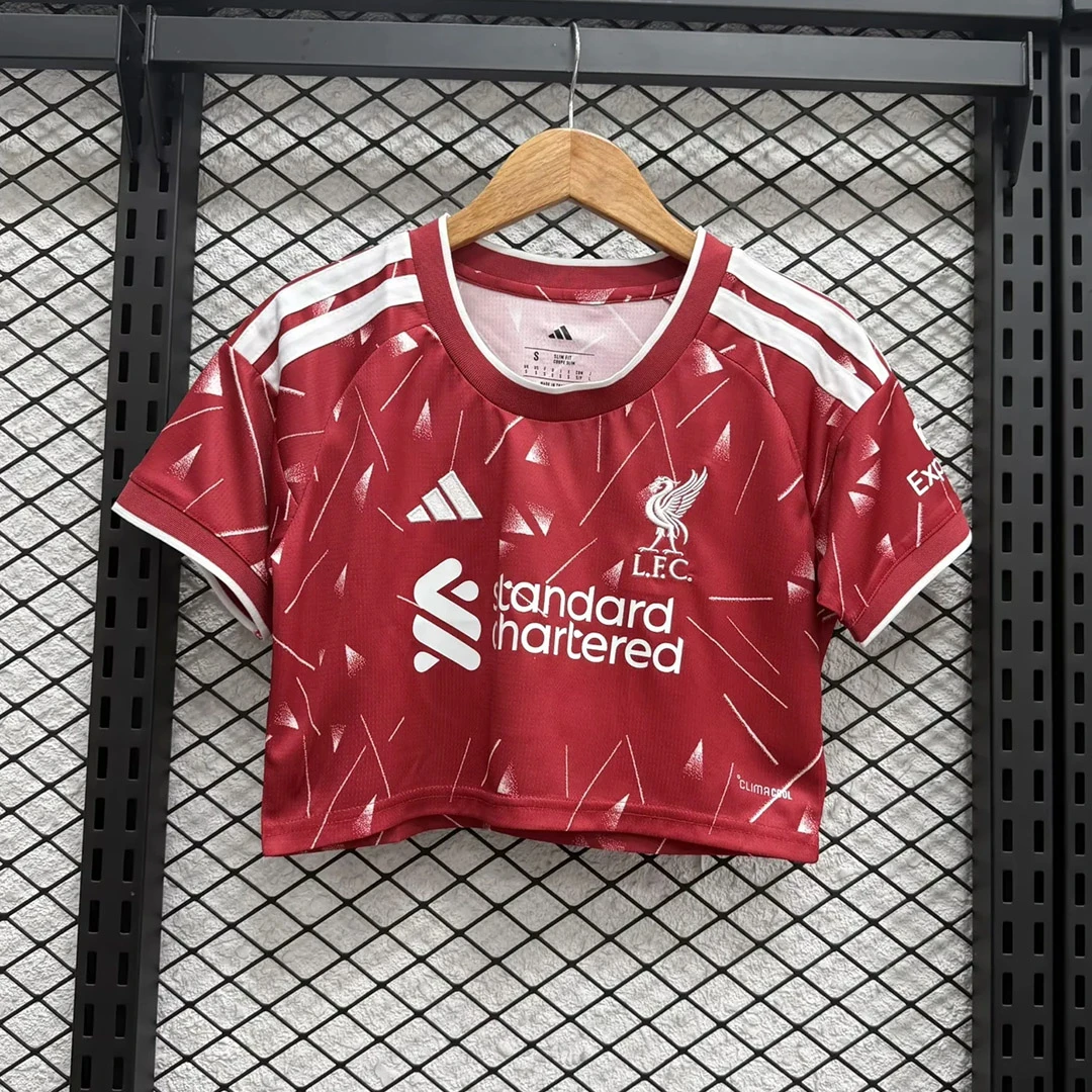 26/27 Liverpool Home Crop Soccer Jersey