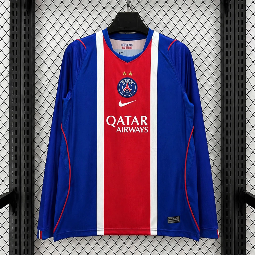 26/27 PSG Home Long Sleeve Soccer Jersey