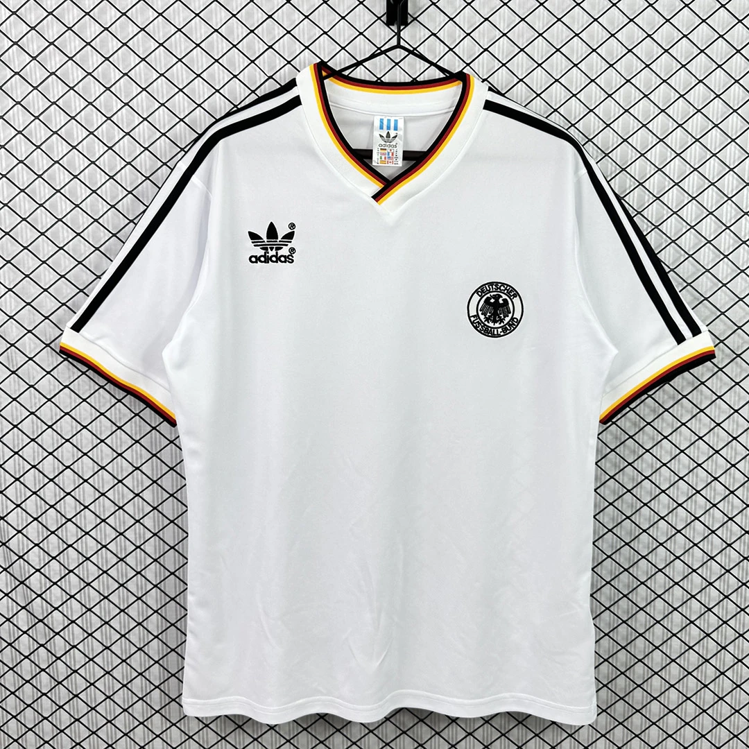 1986 Germany Home Retro Soccer Jersey
