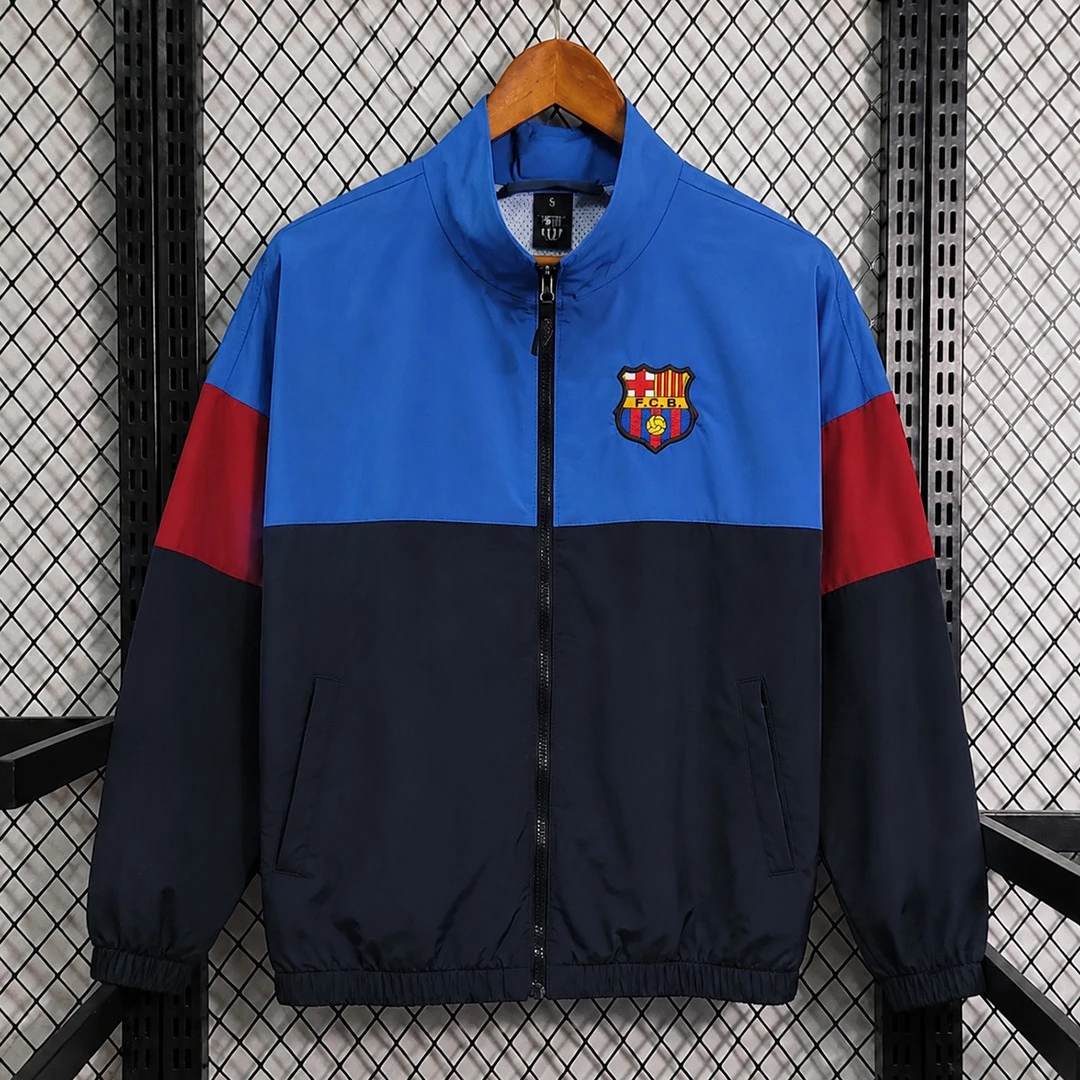 84/89 Barcelona Dark Blue Windbreaker