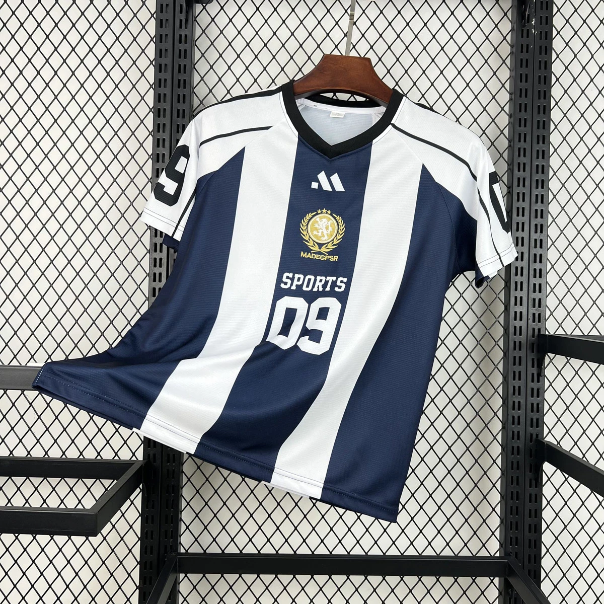 09 Sports Casual Edition Dark Blue White Training Shirt