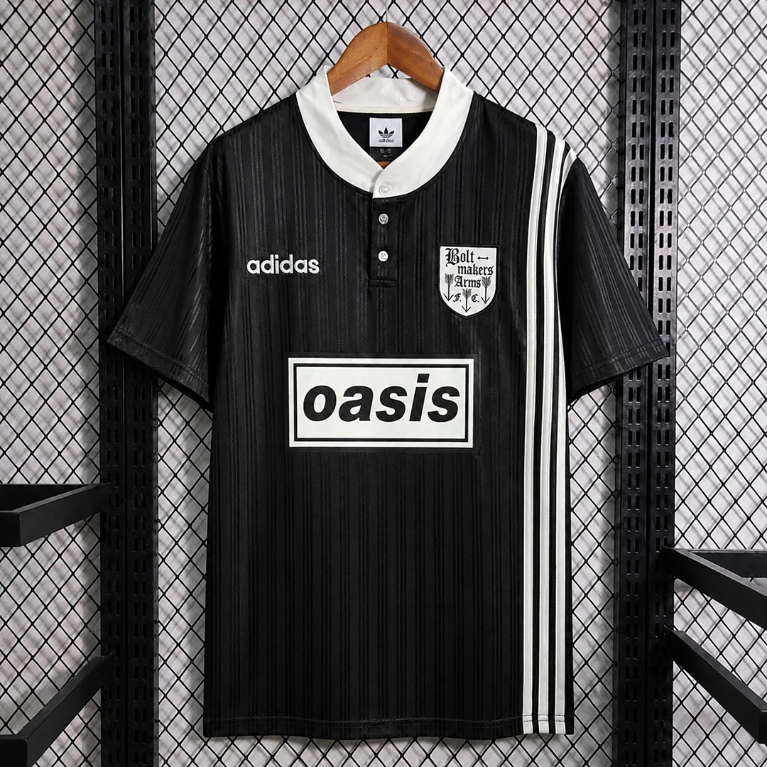 95/96 Oasis Boltmakers Arms Black Retro Soccer Jersey