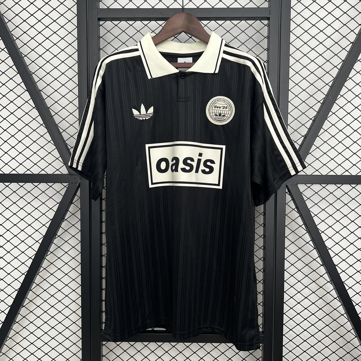 Adidas x Oasis Black Soccer Jersey