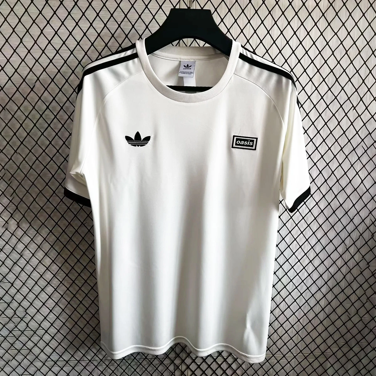 Adidas x Oasis White Black T-Shirt