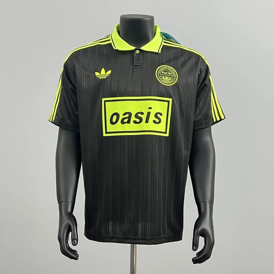 Adidas x Oasis Black Green Soccer Jersey