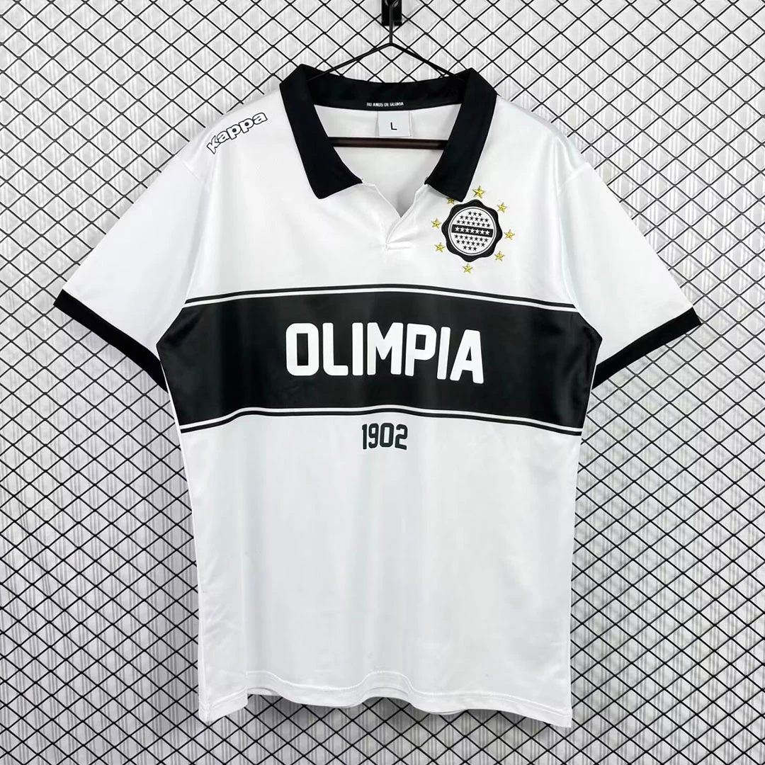 2012 Club Olimpia Home Retro Soccer Jersey
