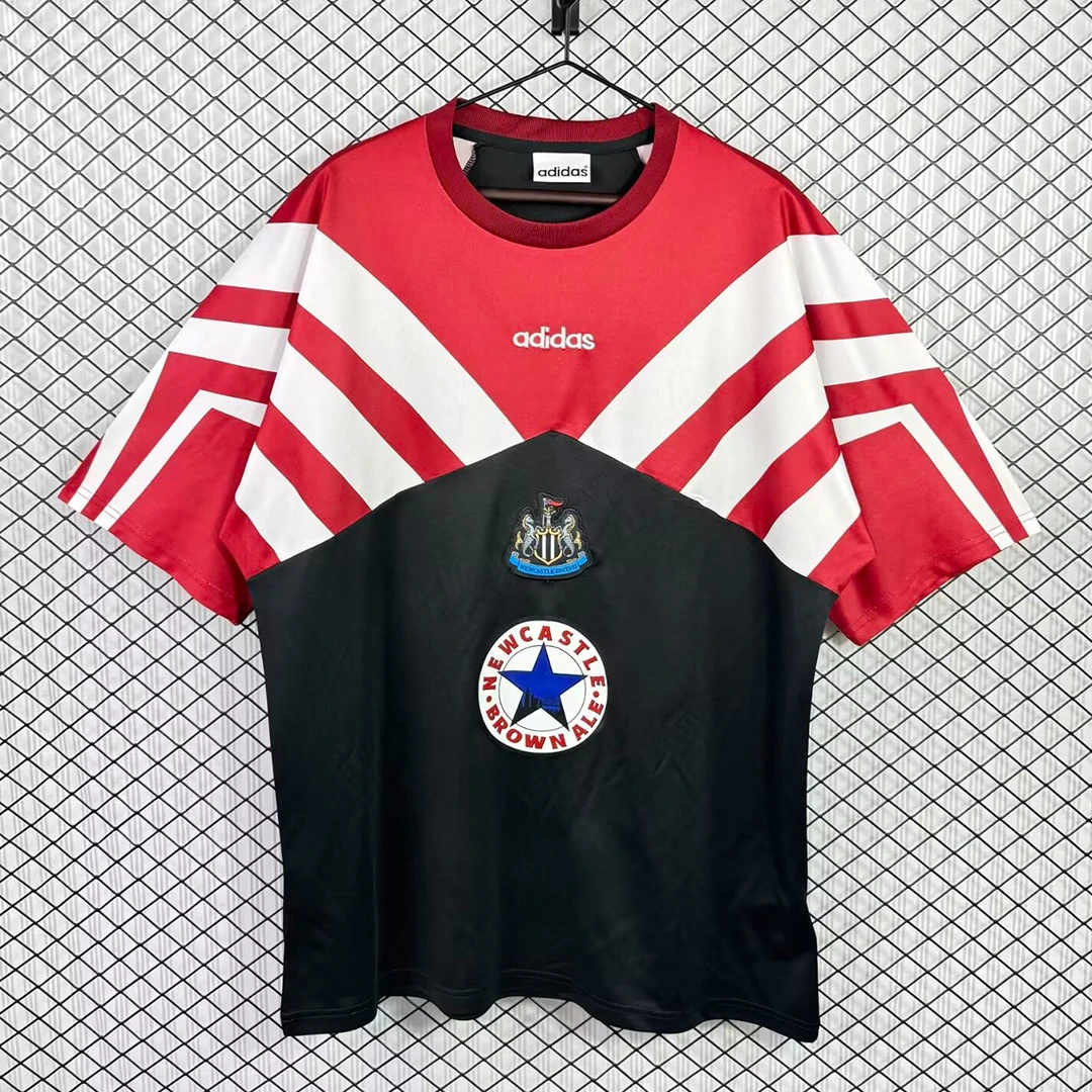 95/96 Newcastle United Black Red White Training Jersey