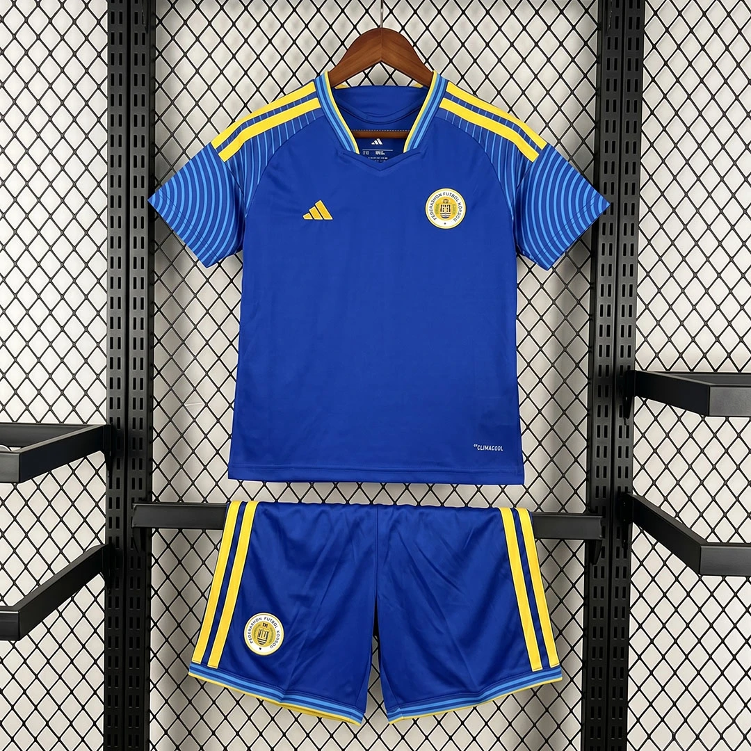 2026 Curacao Home Kids Soccer Jersey Size 16-28