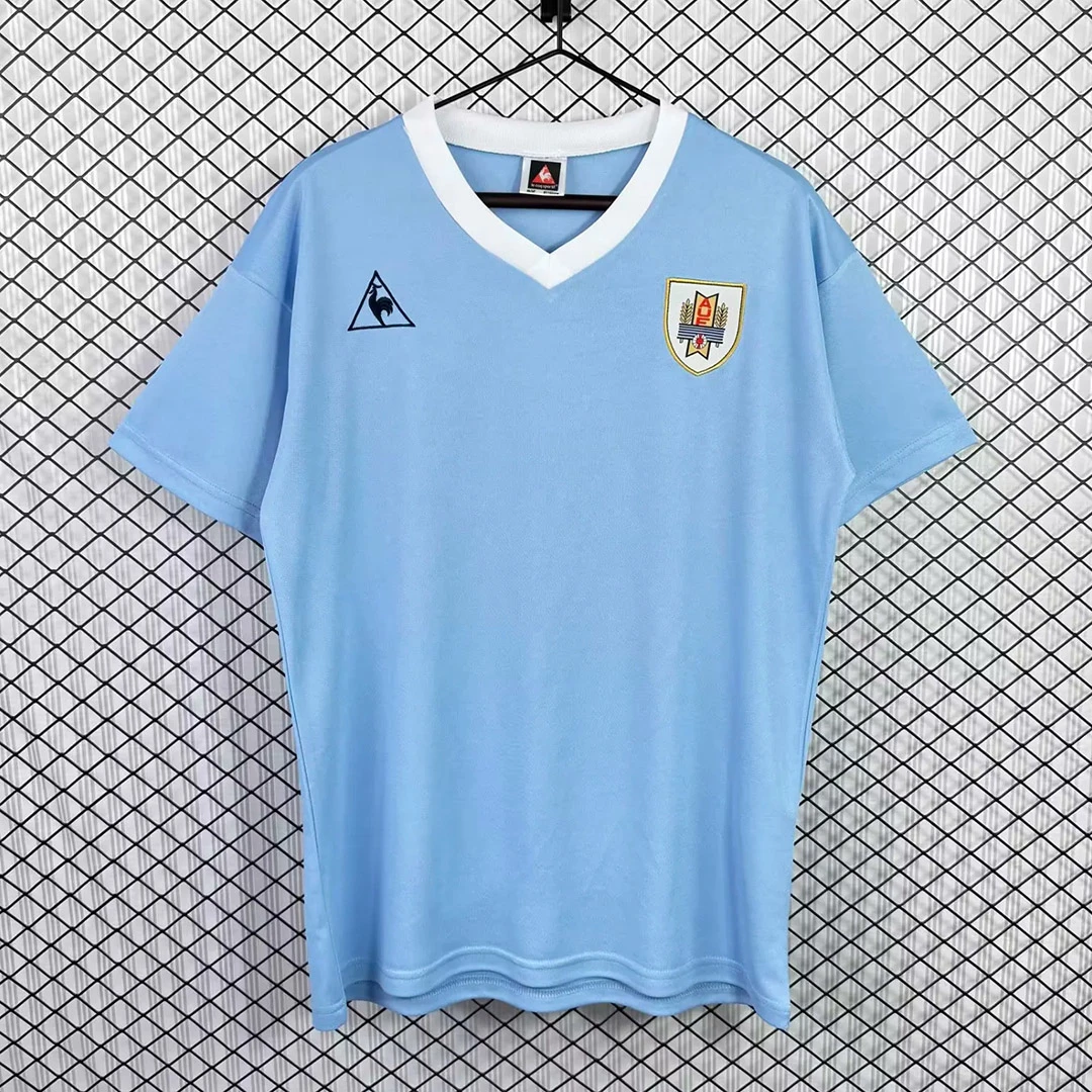 1986 Uruguay Home Retro Soccer Jersey