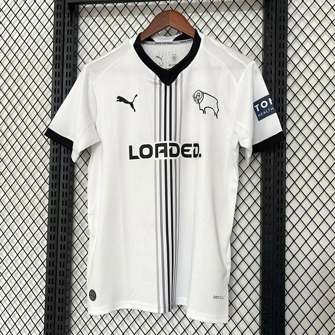 26/27 Derby County Home Soccer Jersey