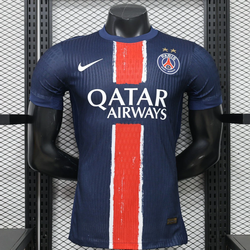 24/25 PSG Home 2 Stars Player Version Soccer Jersey