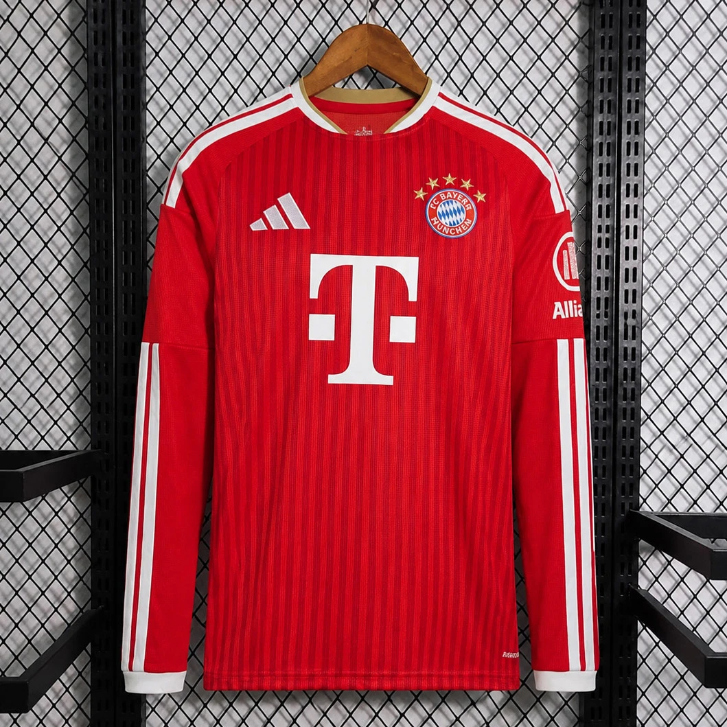 26/27 Bayern Munich Home Long Sleeve Soccer Jersey