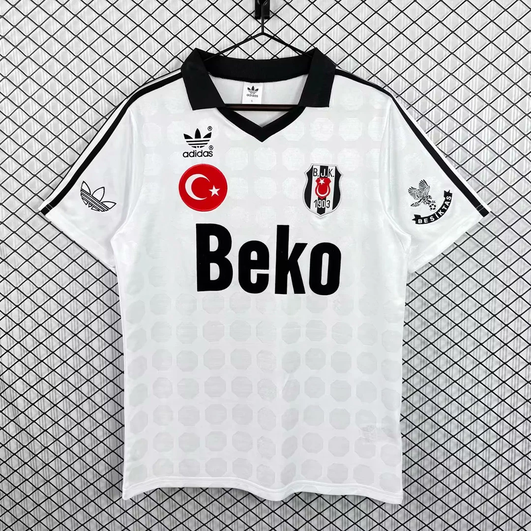 90/91 Besiktas Home Soccer Jersey