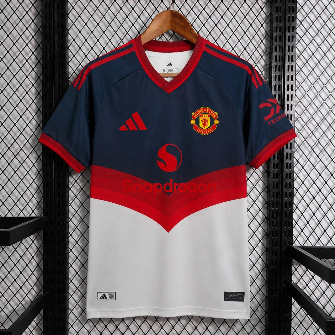 26/27 Manchester United Navy White Red Soccer Jersey