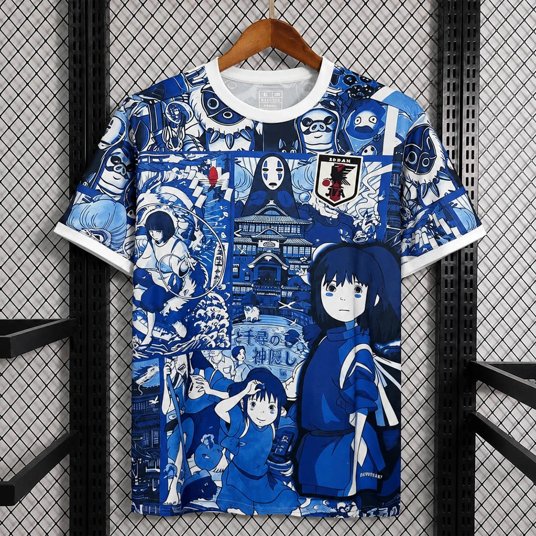 2026 Japan Sprited Away Anime Edition Blue White Soccer Jersey