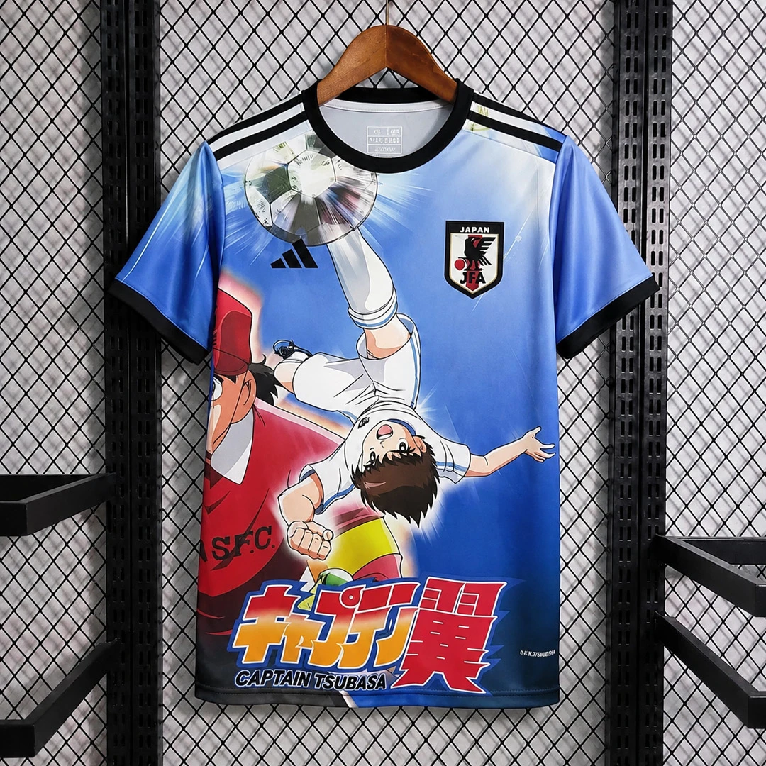 2026 Japan Caption Tsubasa Sublimation Blue Soccer Jersey