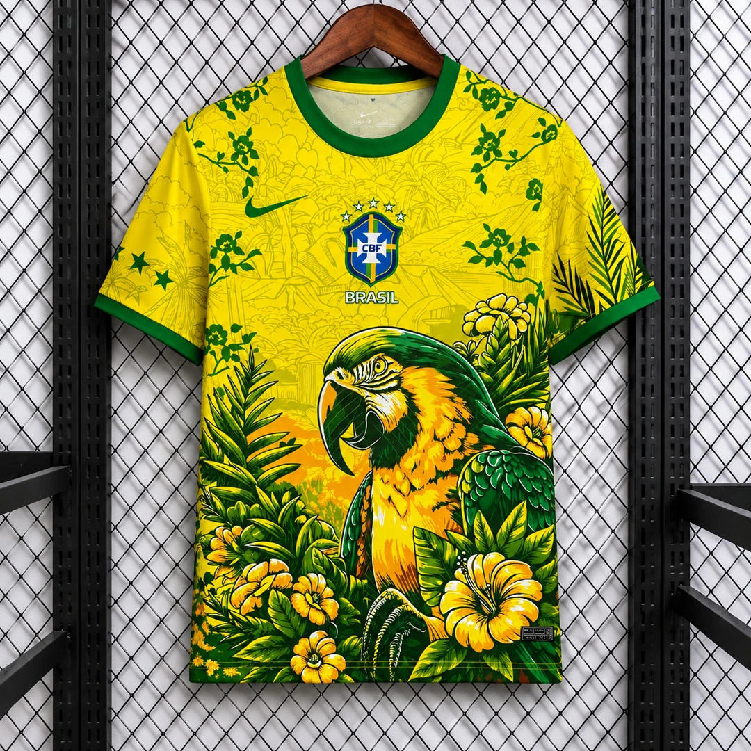 2026 Brazil Parrot Edition Soccer Jersey