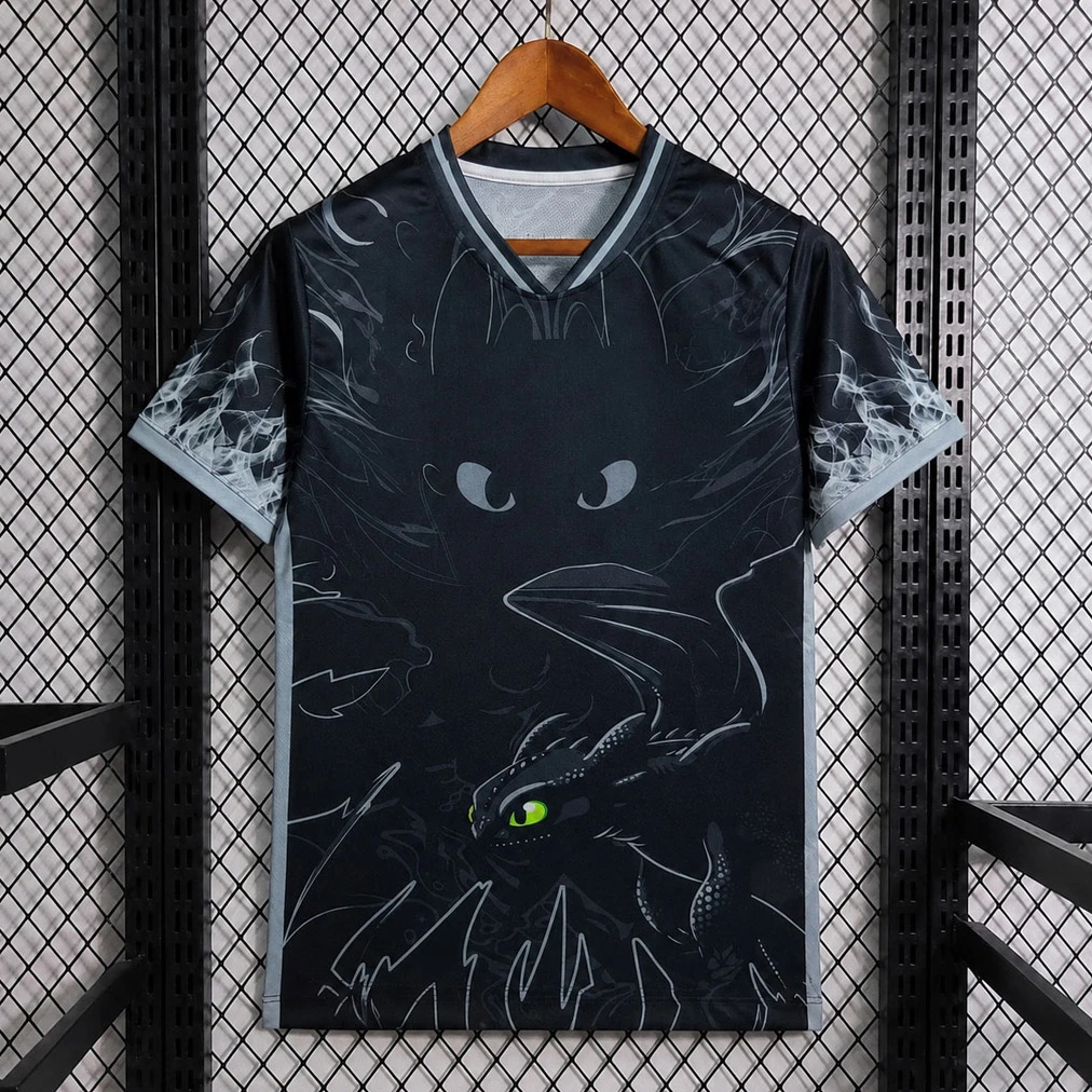 2026 Brazil Black How to Train Your Dragon Version Soccer Jersey