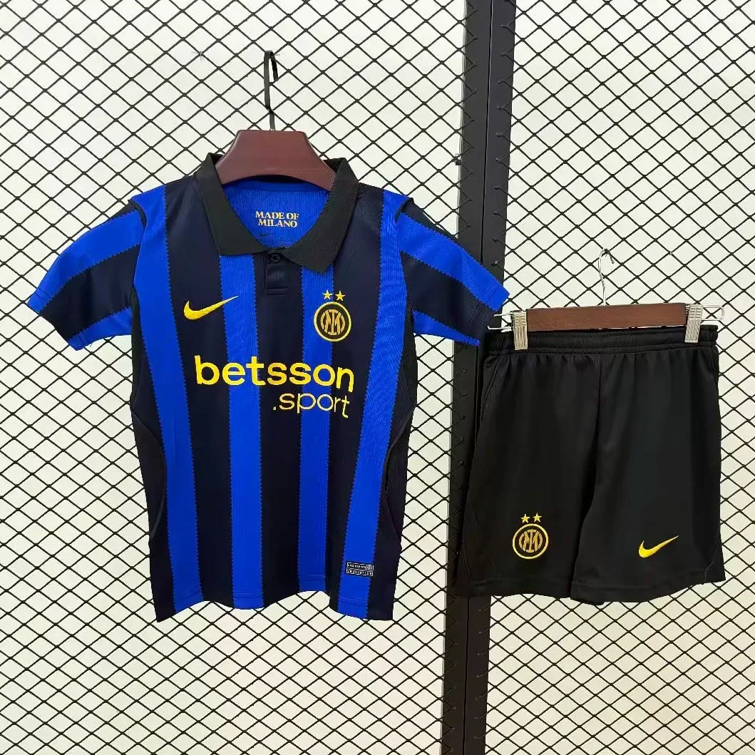 26/27 Inter Milan Home Kids Soccer Jersey Size 16-28