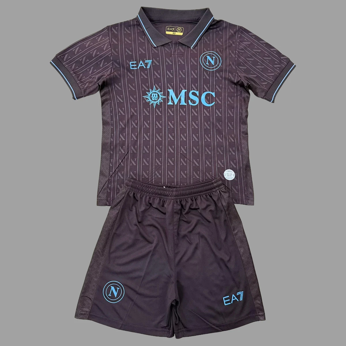 25/26 Napoli Third Kids Soccer Jersey Size 16-28