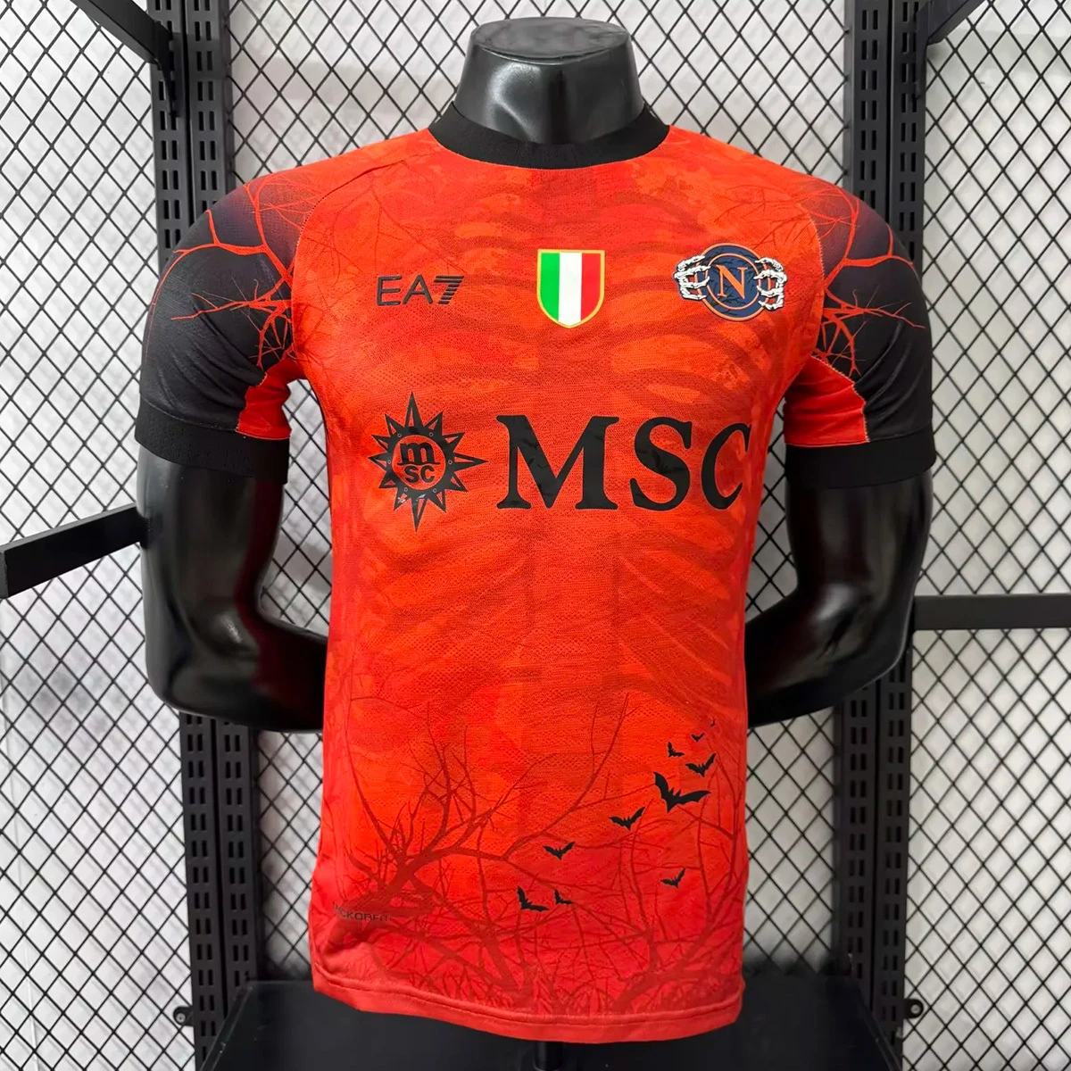 25/26 Napoli Halloween Player Version Red Soccer Jersey