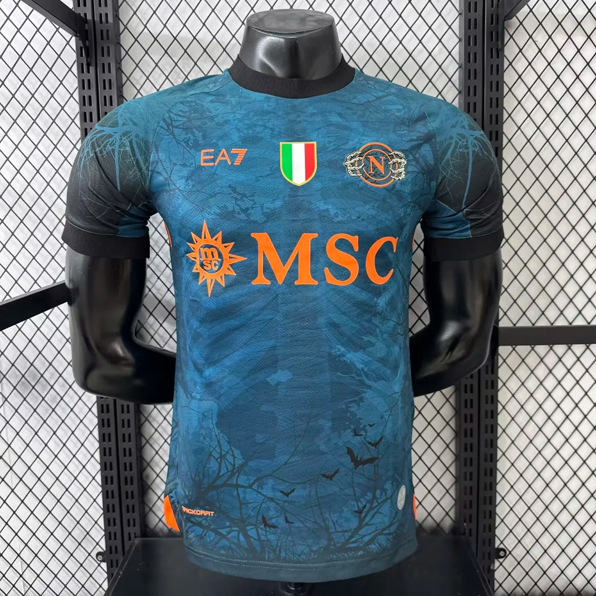 25/26 Napoli Halloween Player Version Blue Soccer Jersey