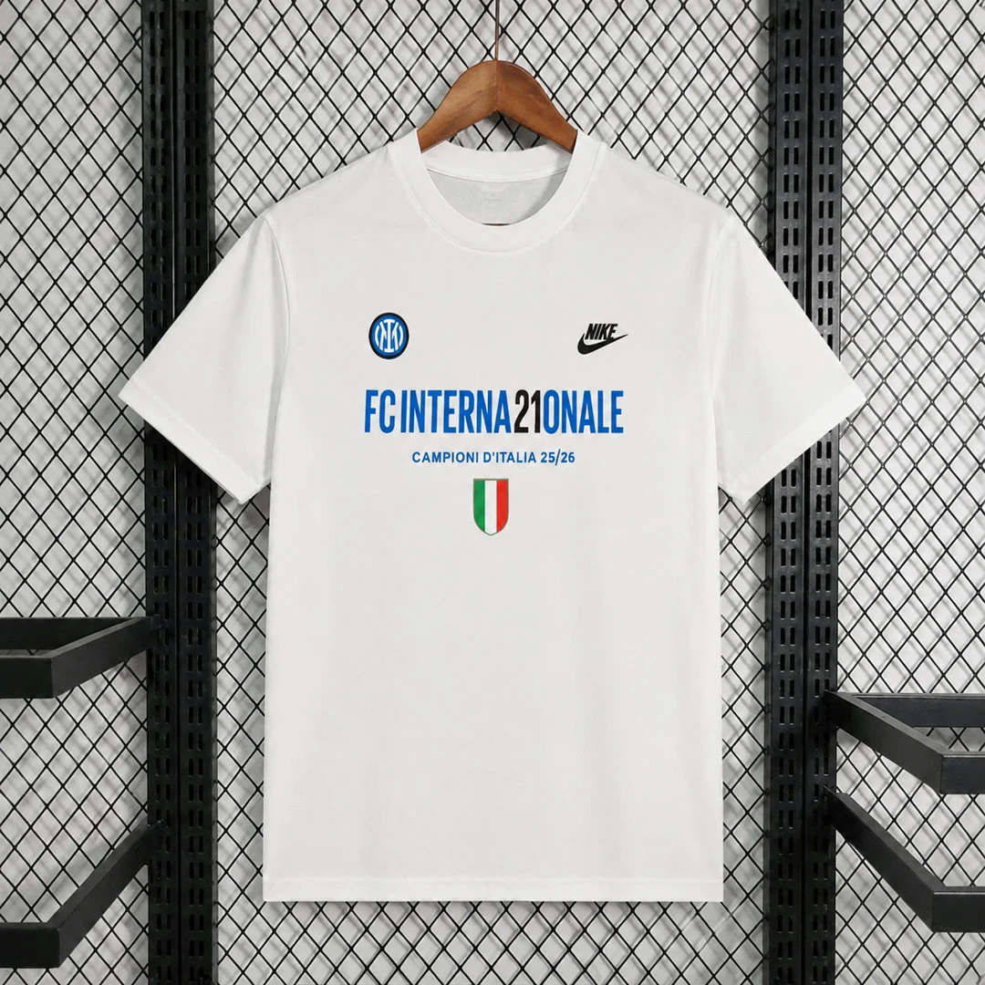 25/26 Inter Milan 21th Campioni D’Italia Celebrating White Shirt