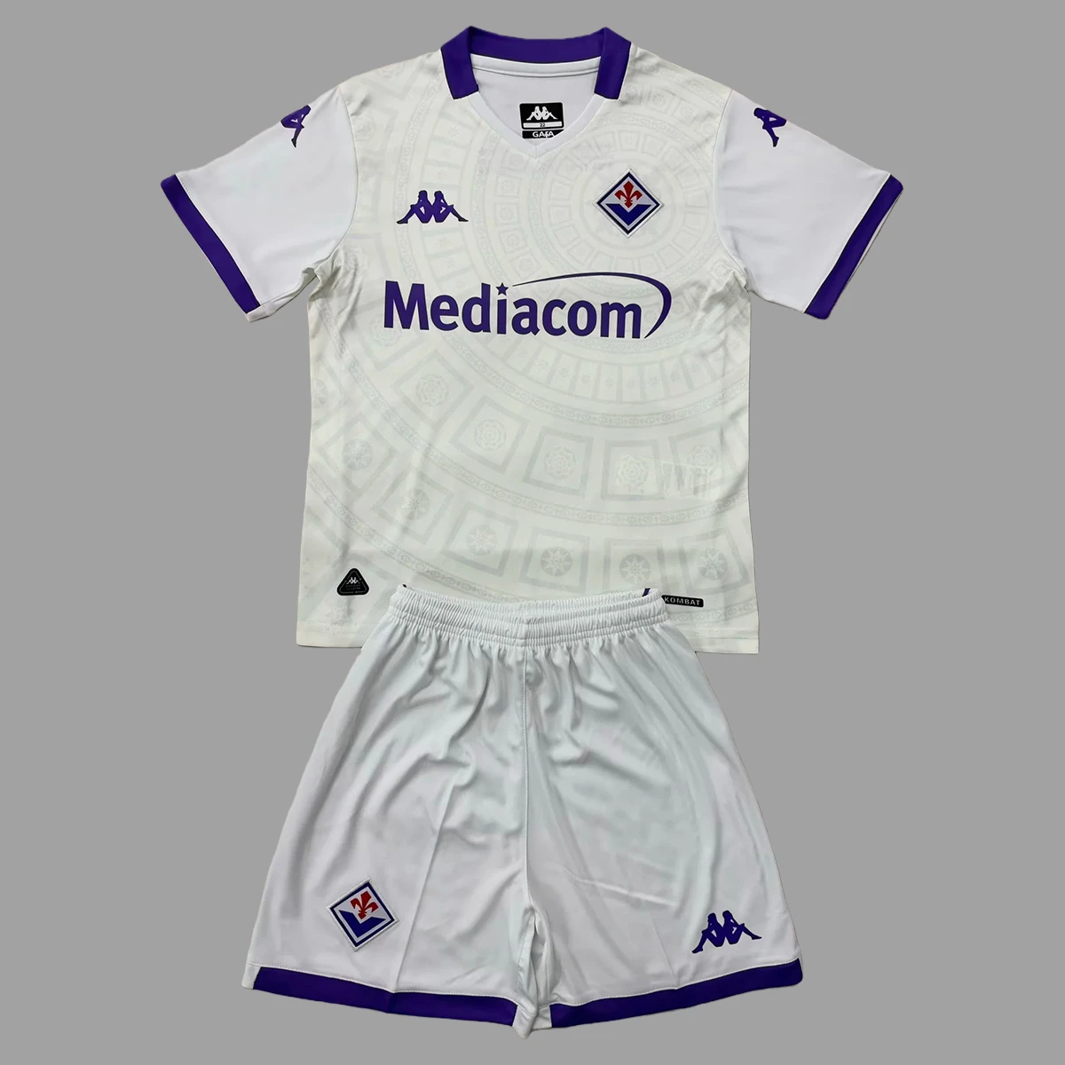 25/26 Fiorentina Away Kids Soccer Jersey Size 16-28