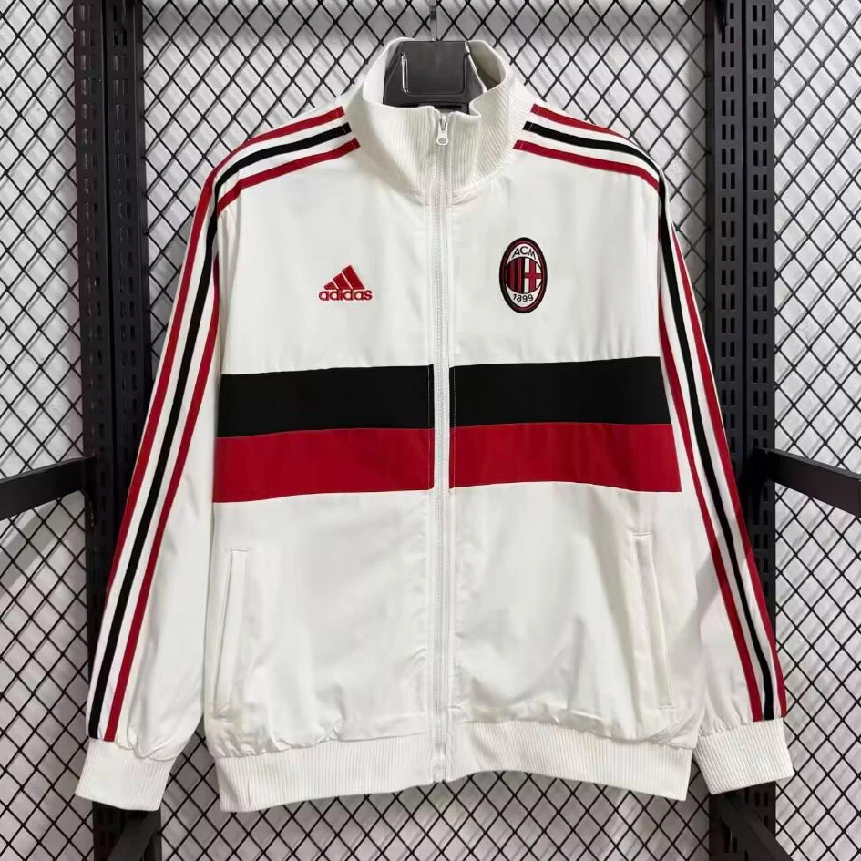 25/26 AC Milan White Track Jacket