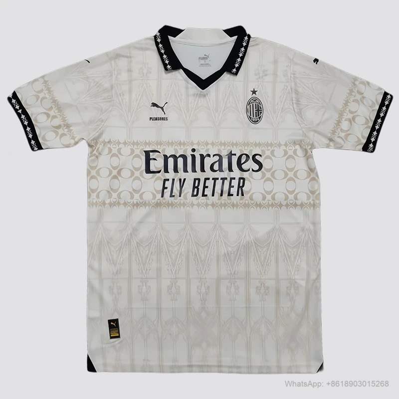 23/24 AC Milan fourth Beige soccer jersey yupoo