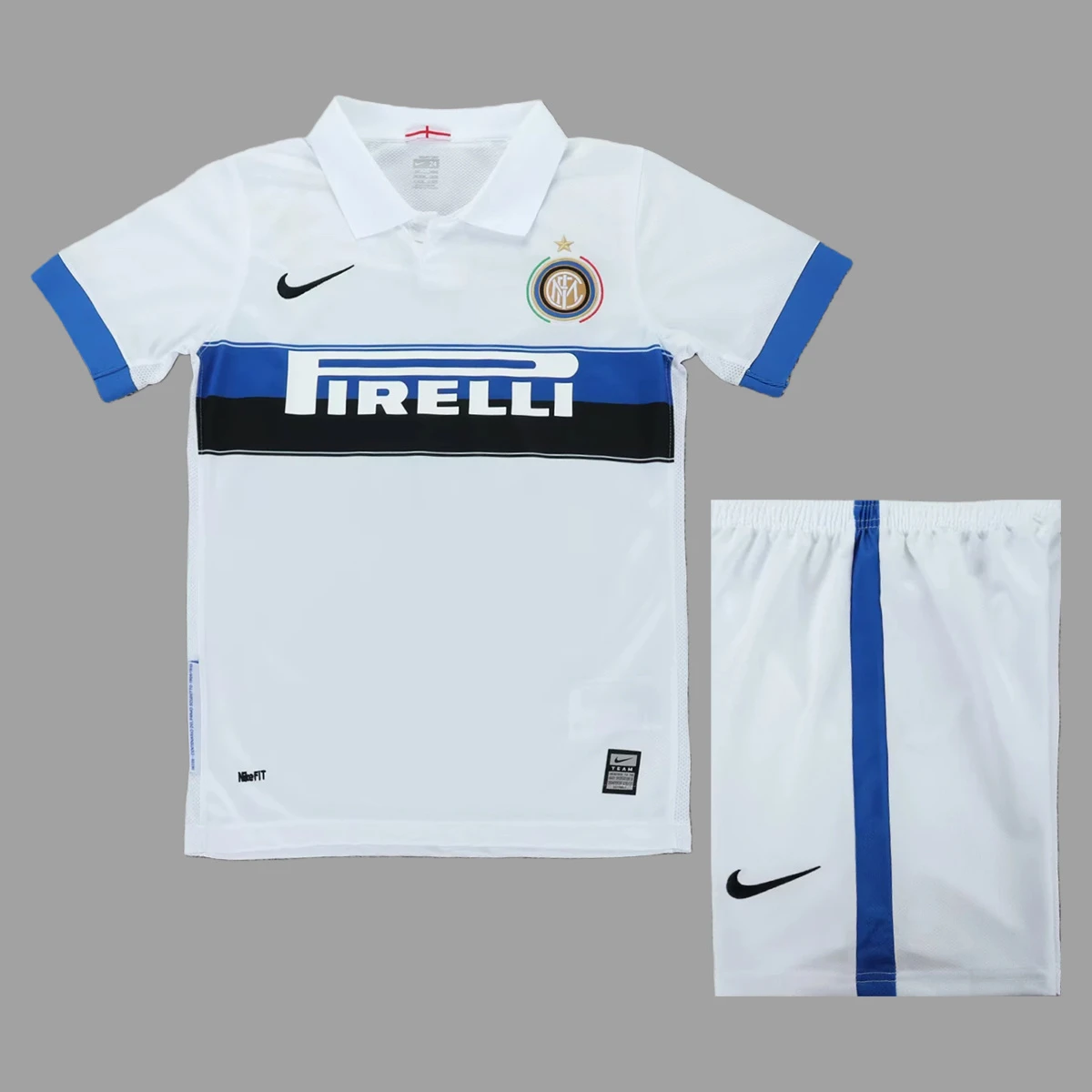 09/10 Inter Milan Away Kids Retro Soccer Jersey Size 16-28