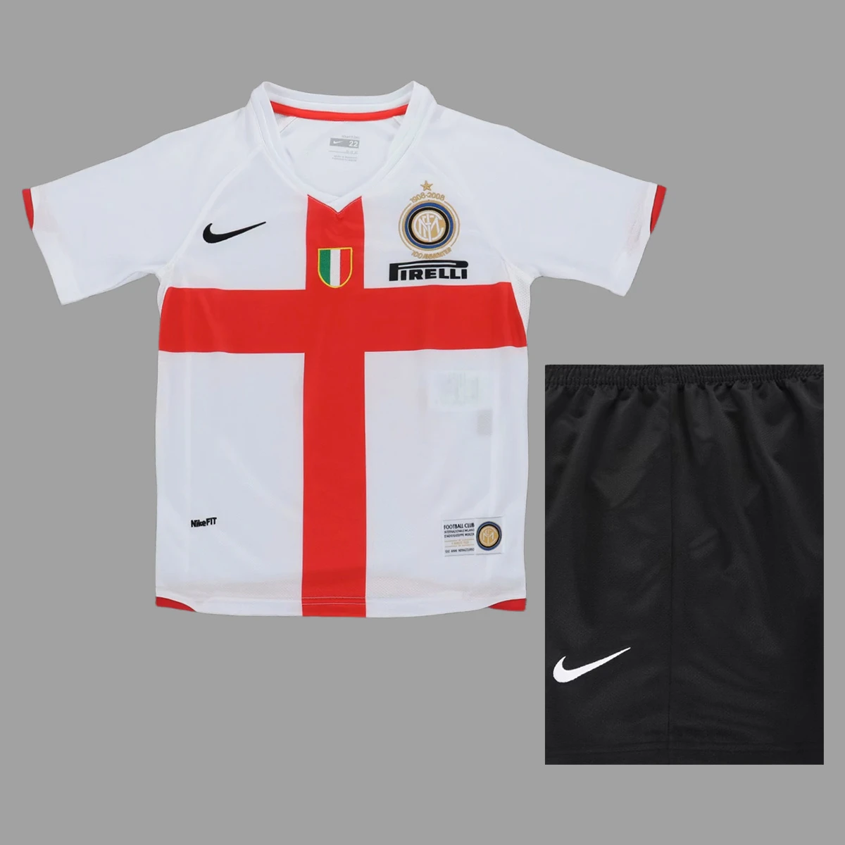 07/08 Inter Milan Away Kids Retro Soccer Jersey Size 16-28