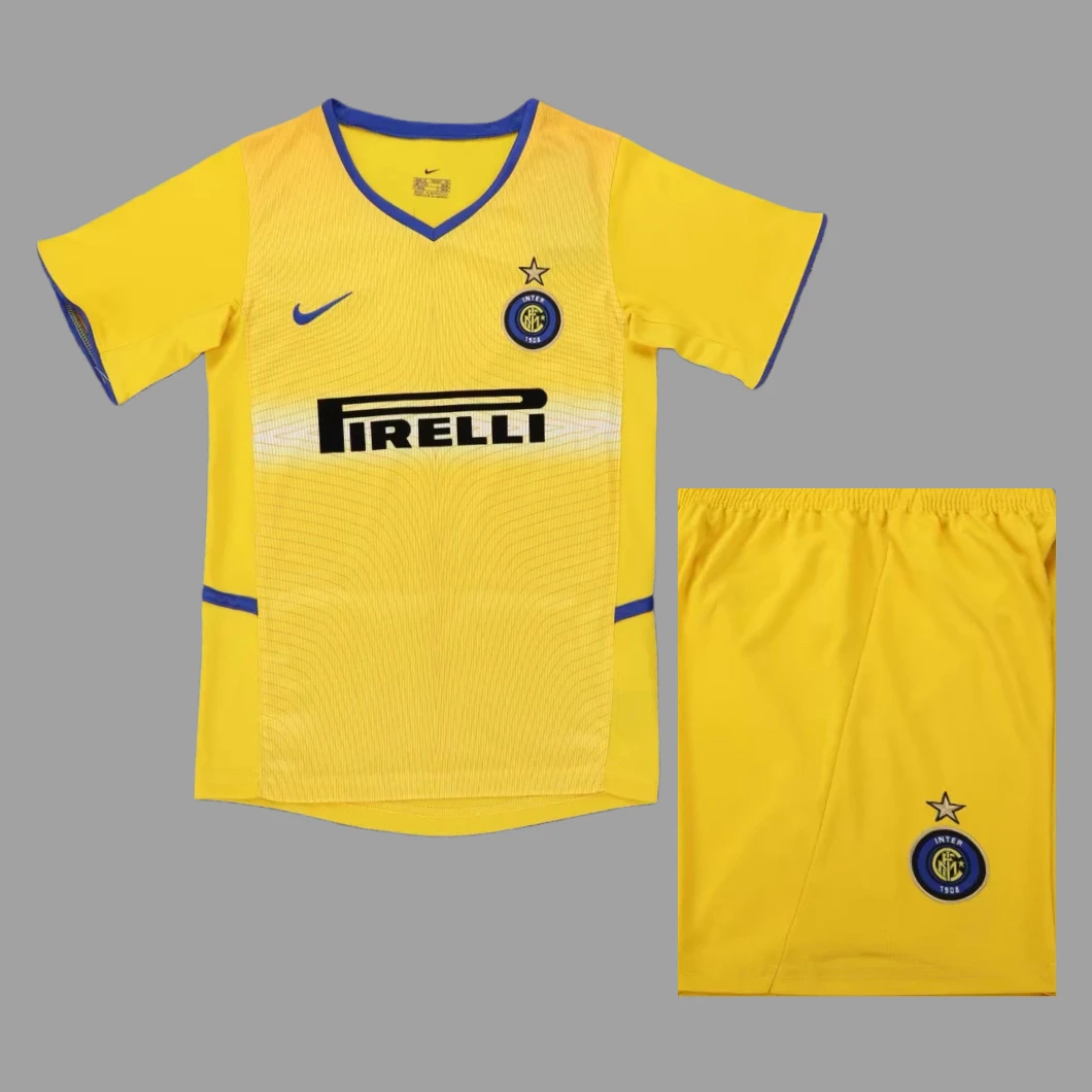 02/03 Inter Milan Third Kids Retro Soccer Jersey Size 16-28