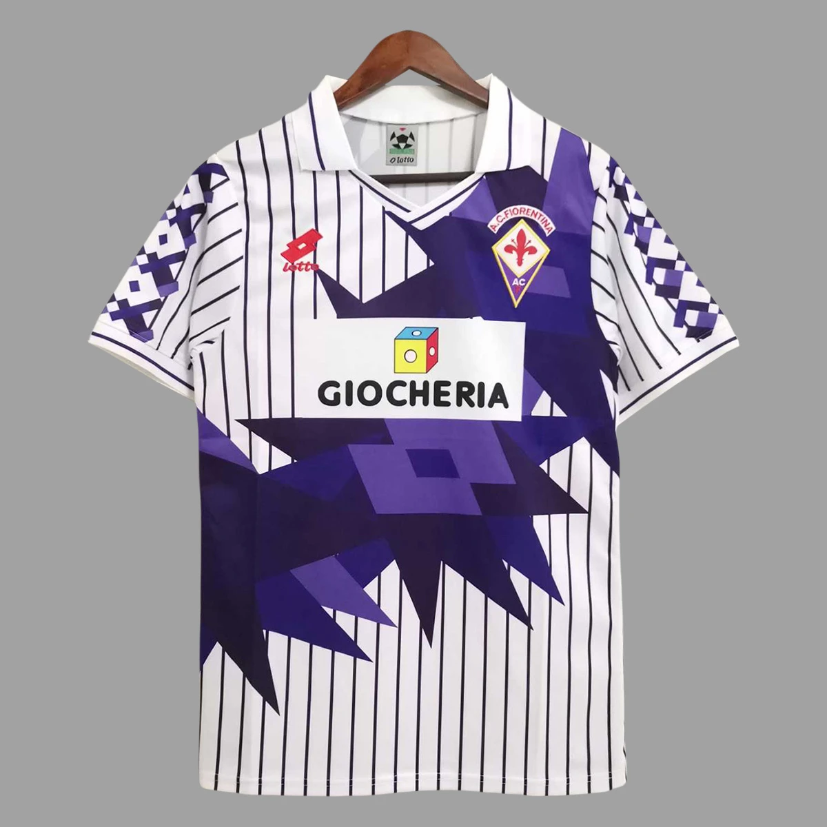 91/92 Fiorentina Away Retro Soccer Jersey