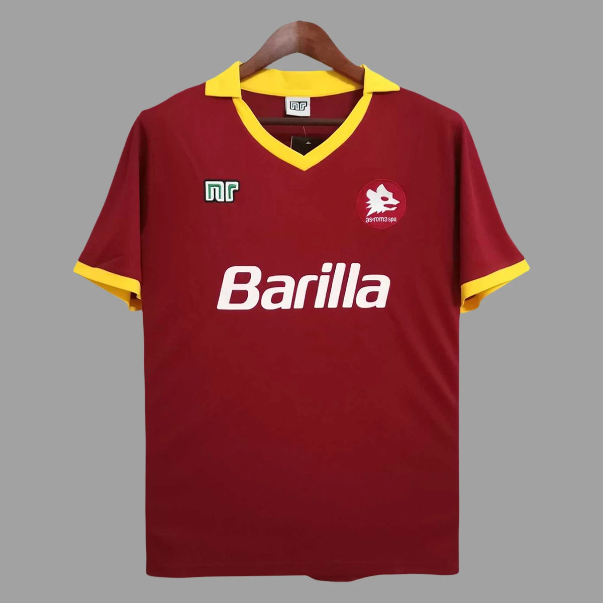 89/90 Roma Home Retro Soccer Jersey