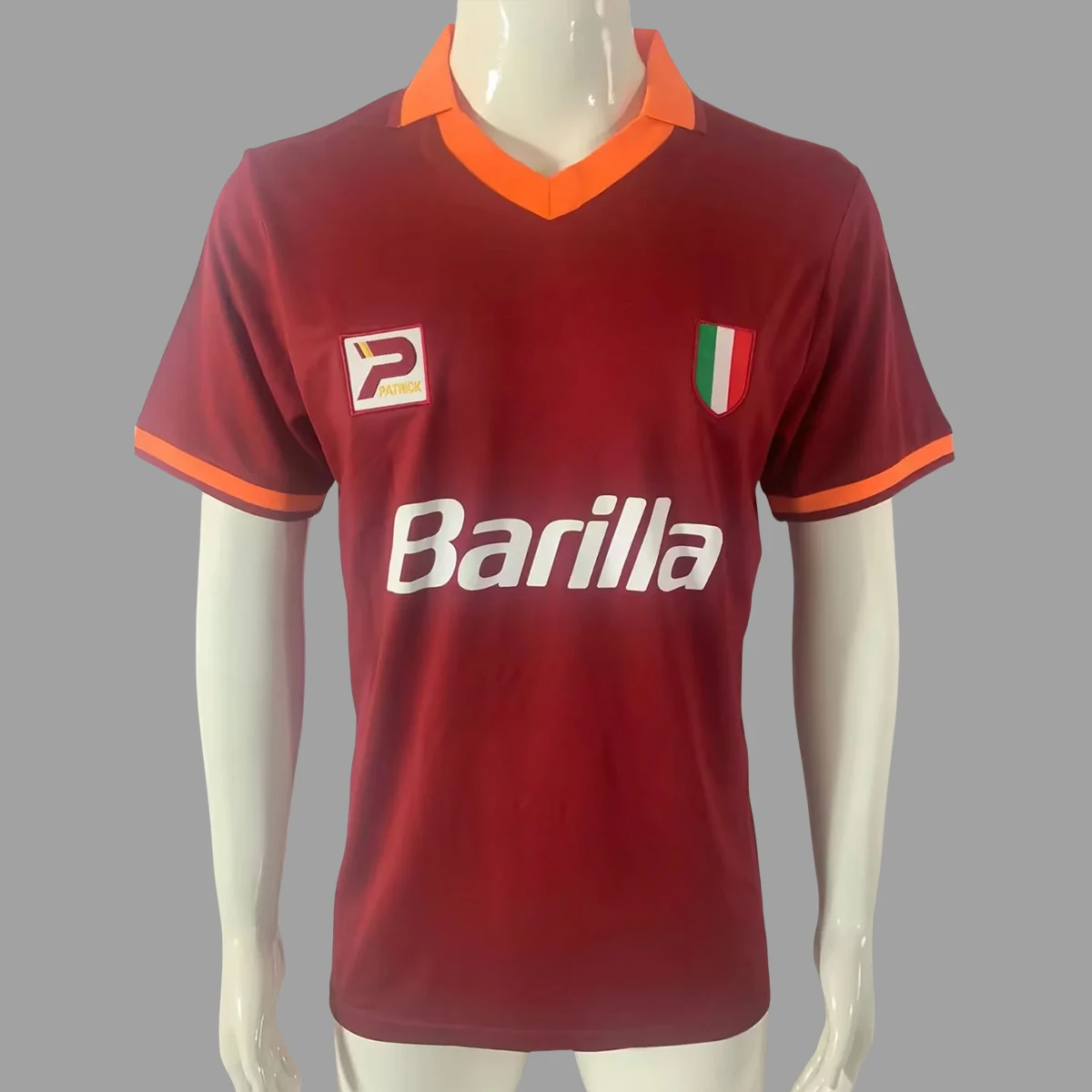 83/84 AS Roma Home Retro Soccer Jersey