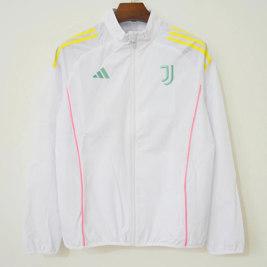 25/26 Juventus White Windbreaker