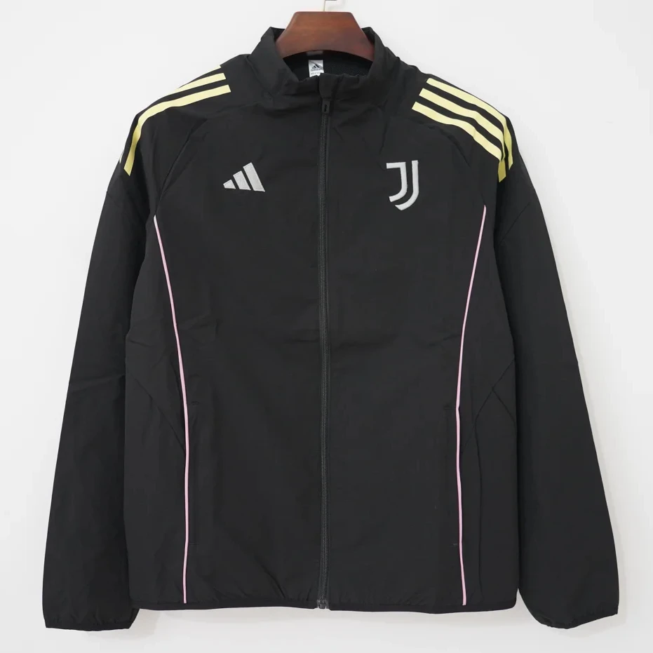 25/26 Juventus Black Windbreaker