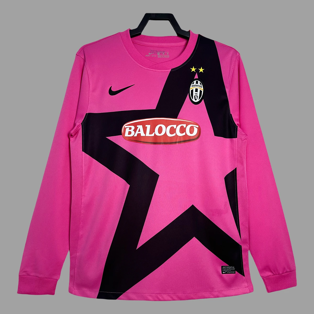 11/12 Juventus Away Long Sleeve Retro Soccer Jersey