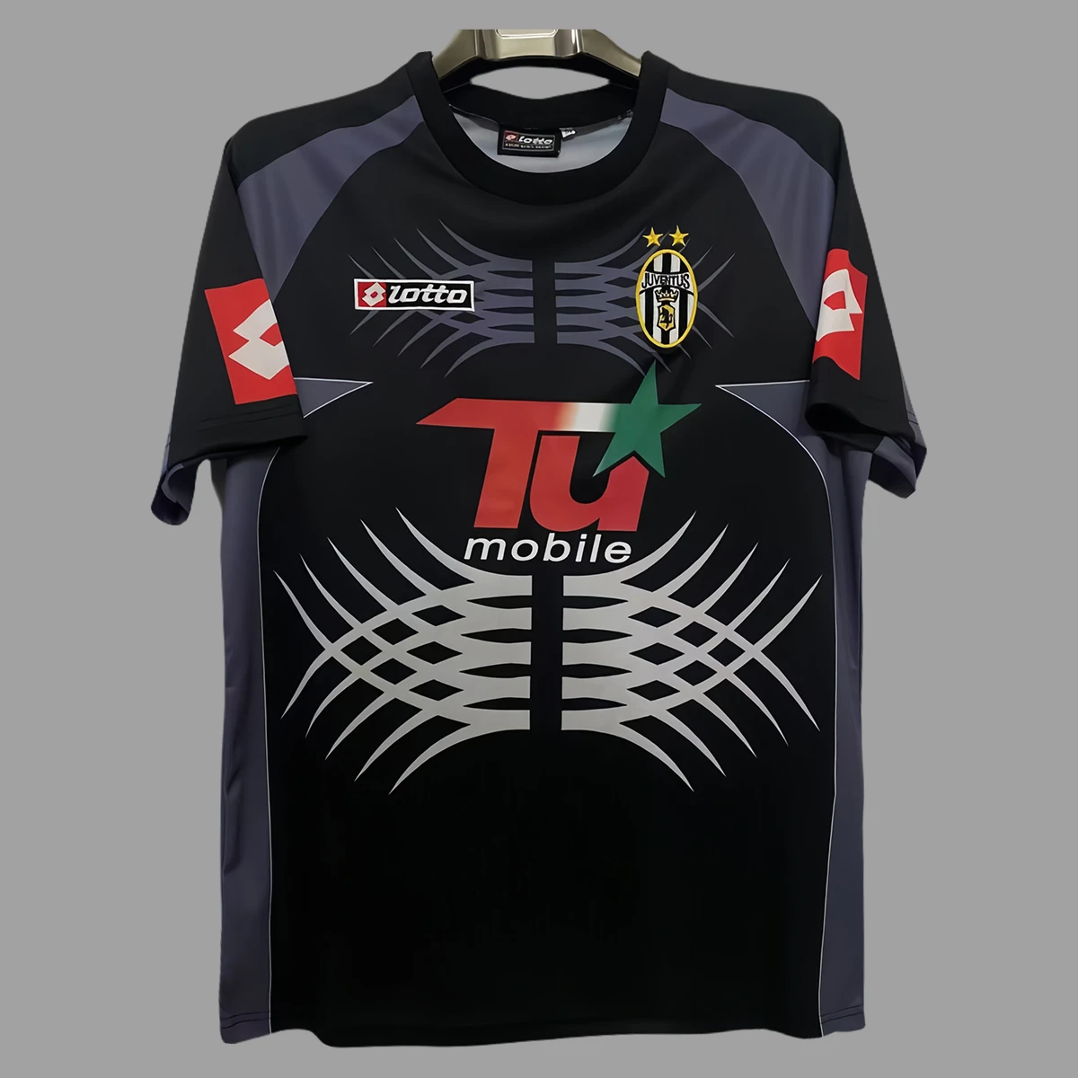 01/02 Juventus European Goalkeeper Retro soccer jersey