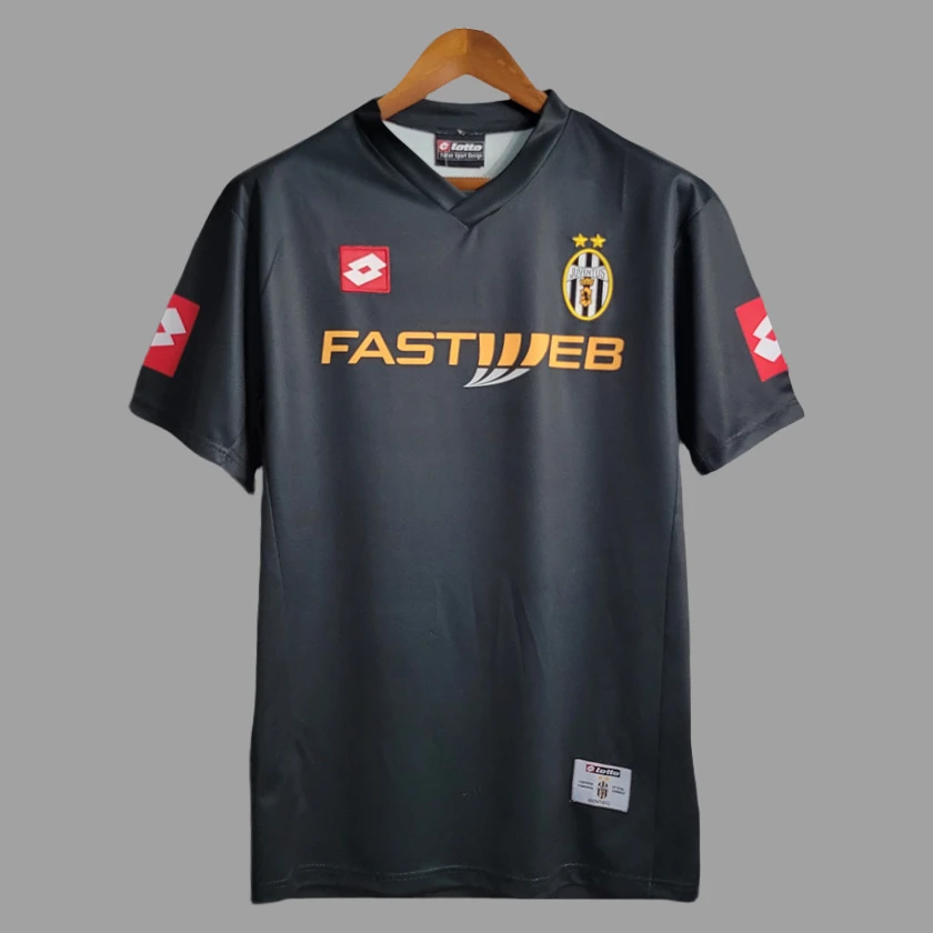 01/02 Juventus Away Retro Soccer Jersey
