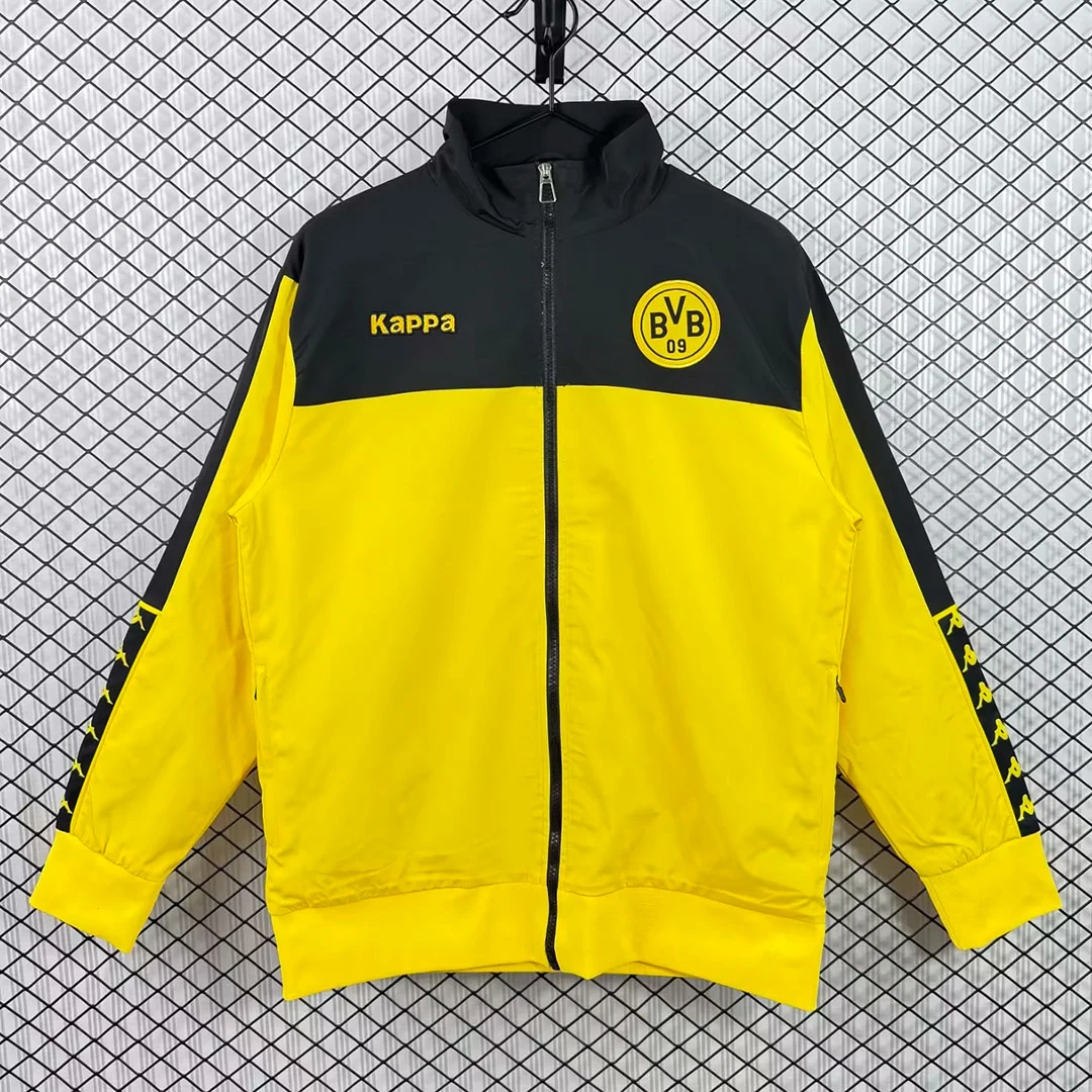 11/12 BVB Dortmund Yellow Retro Windbreaker